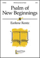 Psalm of New Beginnings SATB choral sheet music cover